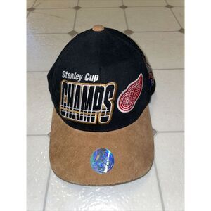 Vintage Detroit Redwings‎ Starter Hat Strap Back NHL Stanley Cup 90's 1997